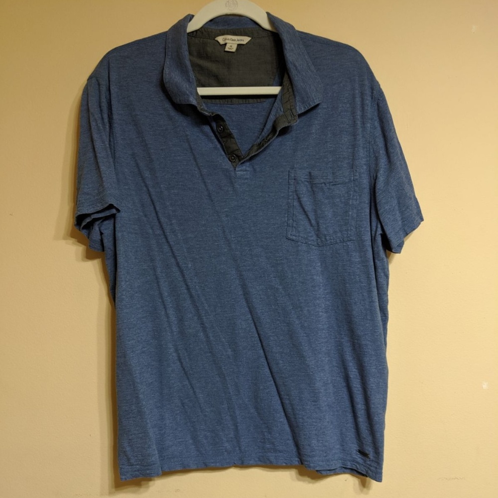 🌷Calvin Klein Men's Shirt Size XL In Blue